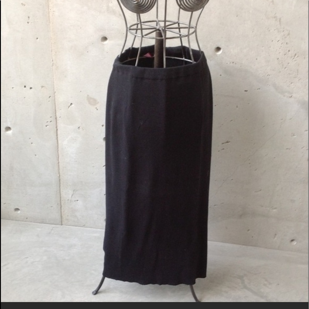 Long black skirt